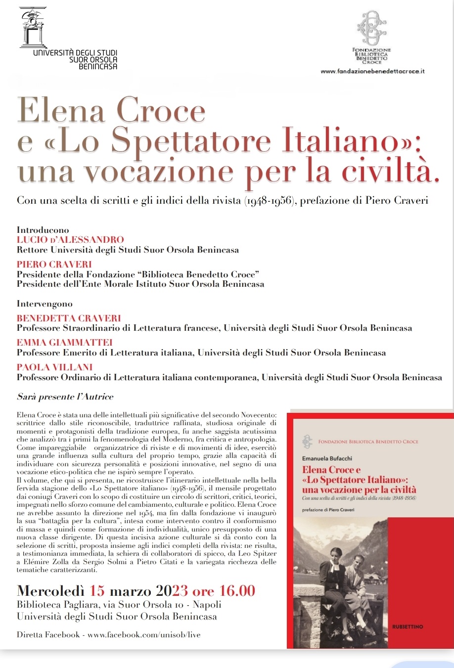 Elena Croce e lo Spettatore italiano